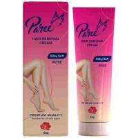 Paree Hair Removal Cream for Women  Silky Soft Smoothing Skin with Rose Extract Cream 50G 